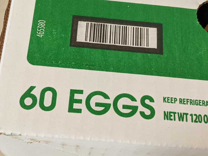 60 Large Eggs - Buy in Bulk
