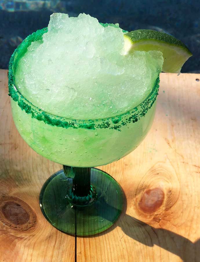 Eagles Green Frozen Margarita - Super Bowl Cocktails